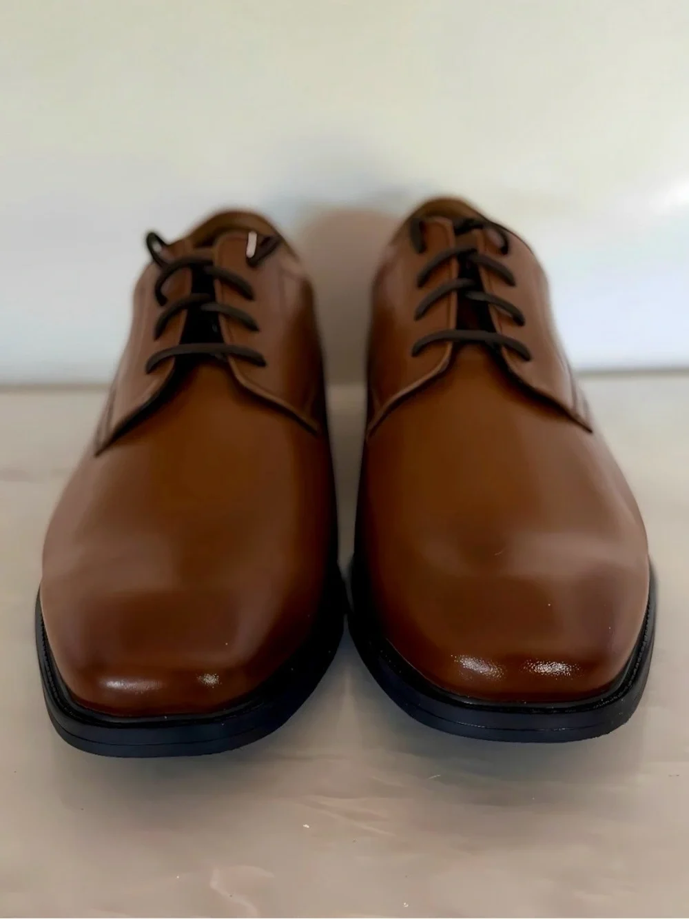 Nunn Bush Baxter Oxford Brown Leather Dress Shoes Mens 11.5 NEW Comfort